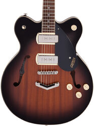 Guitare électrique 1/2 caisse Gretsch G2622-P90 Streamliner Center Block DC P90 V-Stoptail - Havana burst