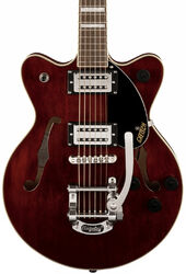 Guitare électrique double cut Gretsch G2655T Streamliner Center Block Jr. Double-Cut With Bigsby - Walnut stain
