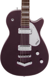 Guitare électrique baryton Gretsch G5260 Electromatic Jet Baritone with V-Stoptail - Dark cherry metallic