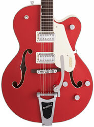 G5410T Electromatic Tri-Five Hollow Body Bigsby - 2-tone fiesta red on vintage white