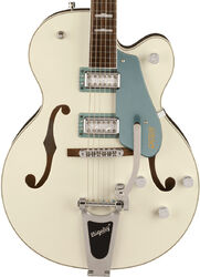 Guitare électrique 1/2 caisse Gretsch G5420T-140 Electromatic Hollow Body 140th Double Platinum Bigsby - Two-tone pearl / stone platinum