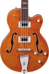 Basse électrique 1/2 caisse Gretsch G5440LSB Electromatic Hollow Body - Orange