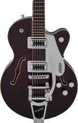 Guitare électrique 1/2 caisse Gretsch G5655T Electromatic Center Block Jr. Single-Cut Bigsby - Dark cherry metallic