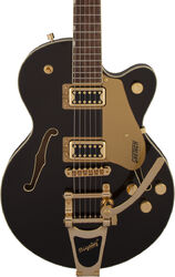 Guitare électrique 1/2 caisse Gretsch G5655TG Electromatic Center Block Jr. - Black gold