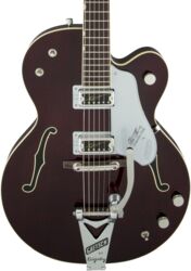 Guitare électrique 1/2 caisse Gretsch G6119T-62VS Chet Atkins - Dark cherry stain