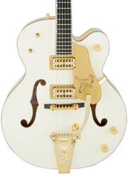 Guitare électrique 3/4 caisse & jazz Gretsch G6136T-59 Vintage Select Edition '59 Falcon Bigsby Professional (Japan) - Vintage white