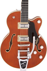 Guitare électrique 1/2 caisse Gretsch G6659T Players Edition Broadkaster Jr. Nashville Professional Japan - Roundup orange