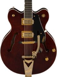 Guitare électrique 1/2 caisse Gretsch RS201 Studiomatic Abbey Road Ltd - Classic walnut stain