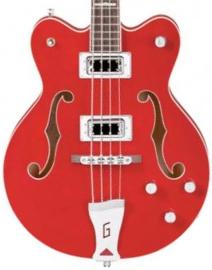 Basse électrique 1/2 caisse Gretsch G5442BDC Electromatic - Transparent red