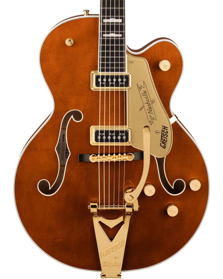 Guitare électrique 1/2 caisse Gretsch G6120TG-DS Players Edition Nashville Professional Japan - Roundup orange