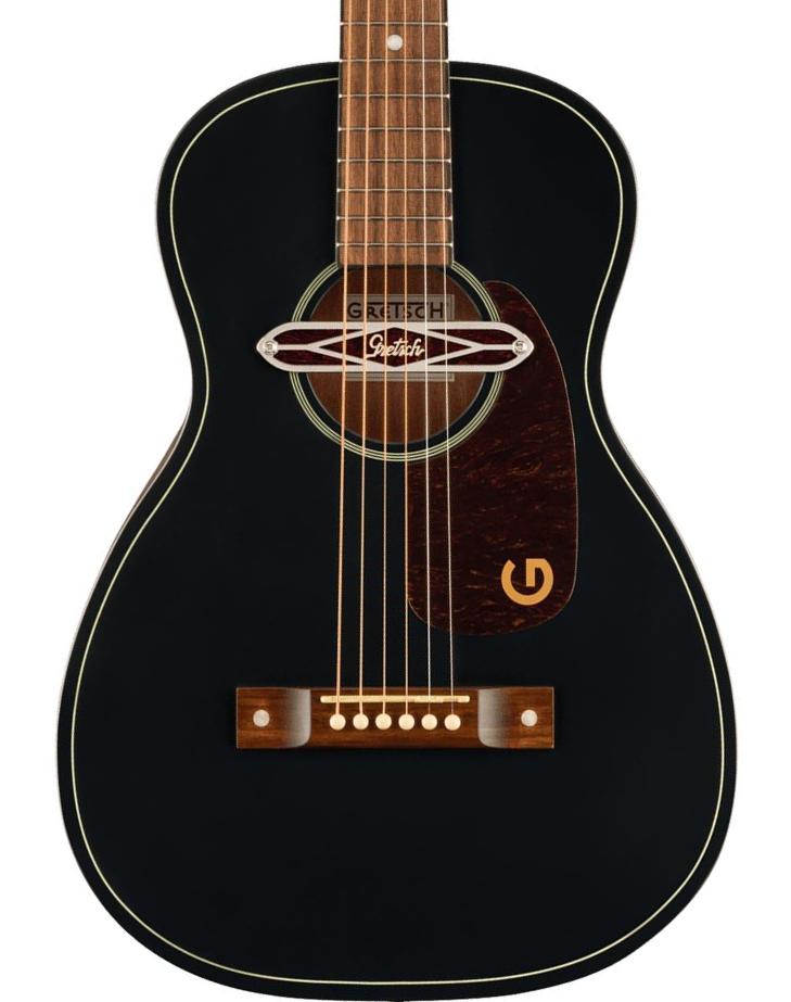 Guitare folk Gretsch Jim Dandy Deltoluxe Parlor - Black top semi gloss