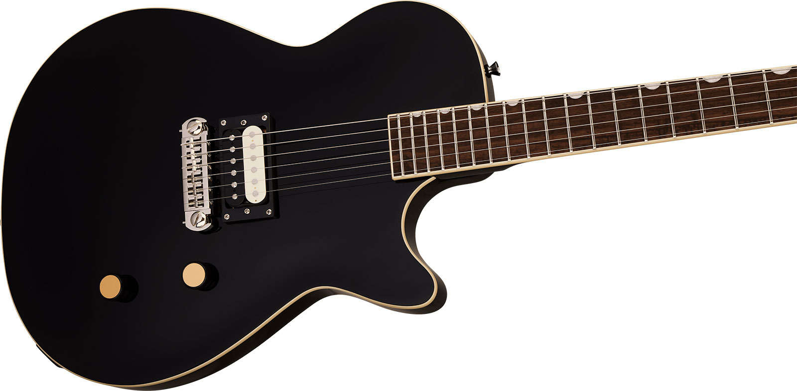 Gretsch Jet 1 Pickup Streamliner 1h Ht Lau - Jet Black - Guitare Électrique Single Cut - Variation 2