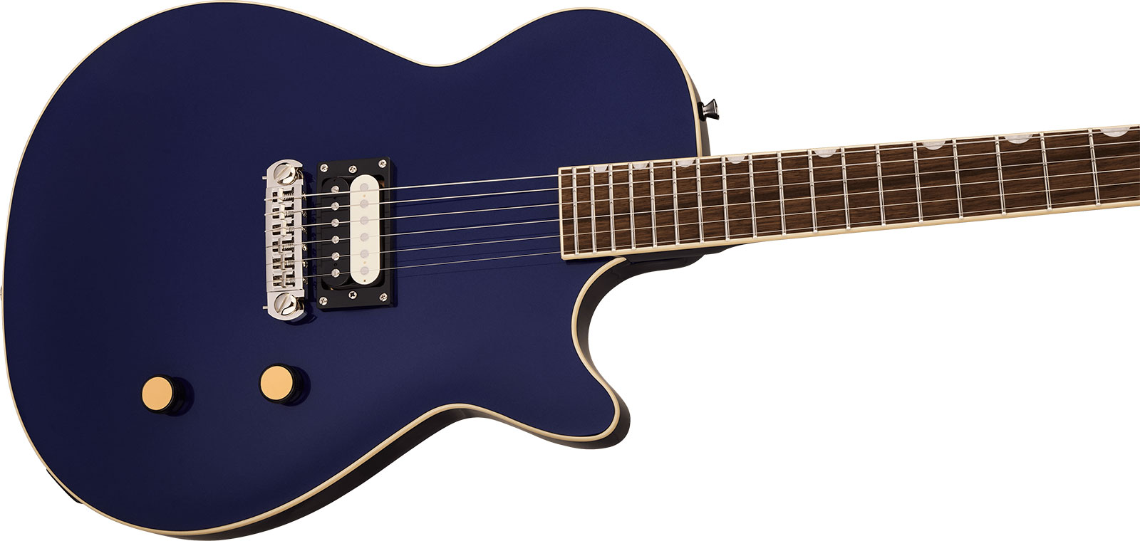 Gretsch Jet 1 Pickup Streamliner 1h Ht Lau - Midnight Blue - Guitare Électrique Single Cut - Variation 2