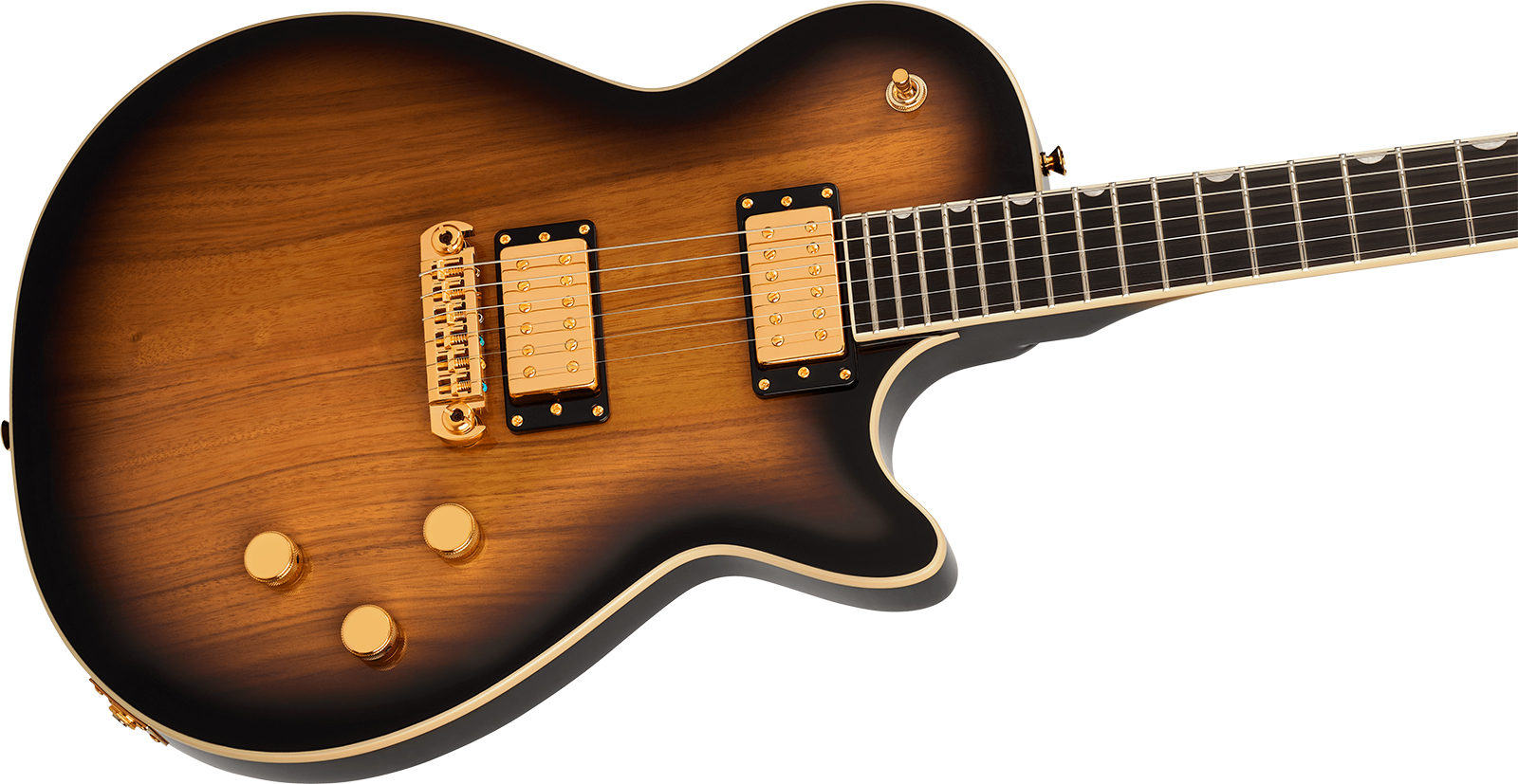 Gretsch Jet Black Limba Electromatic Ltd Chi 2h Ht Eb - Sunburst - Guitare Électrique Single Cut - Variation 2