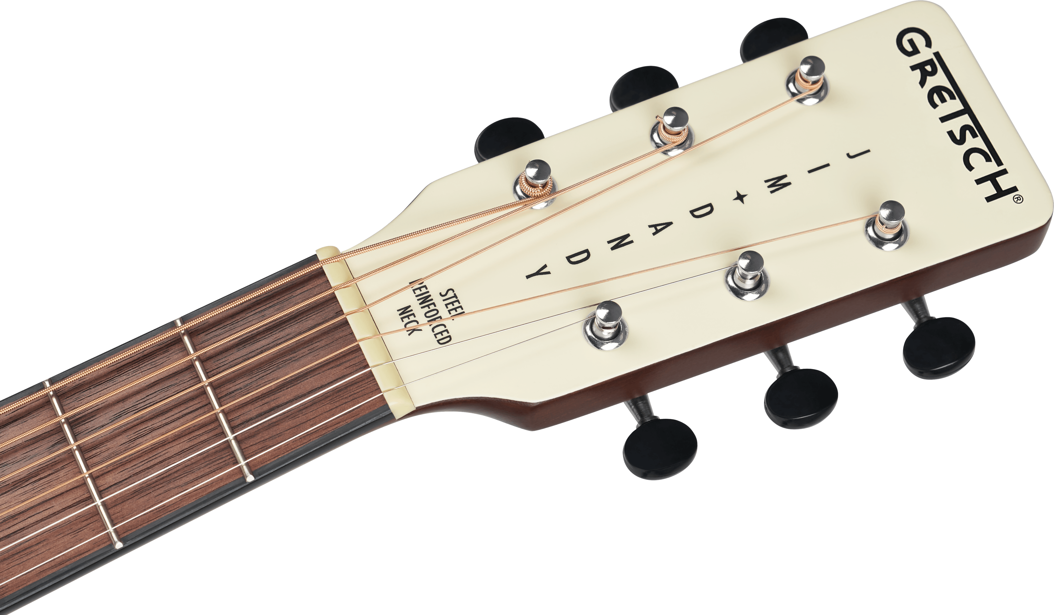 Gretsch Jim Dandy Parlor Ltd Sapele Wal - Vintage White - Guitare Folk - Variation 3