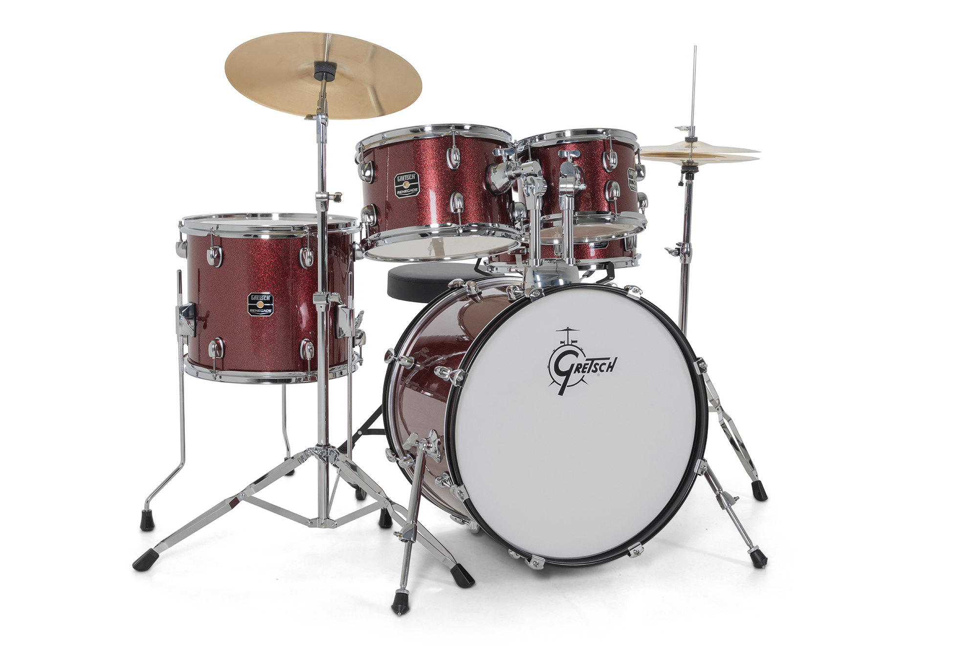 Gretsch Renegade 20'' - 5 FÛts - Ruby Sparkle - Batterie Acoustique Fusion - Variation 2