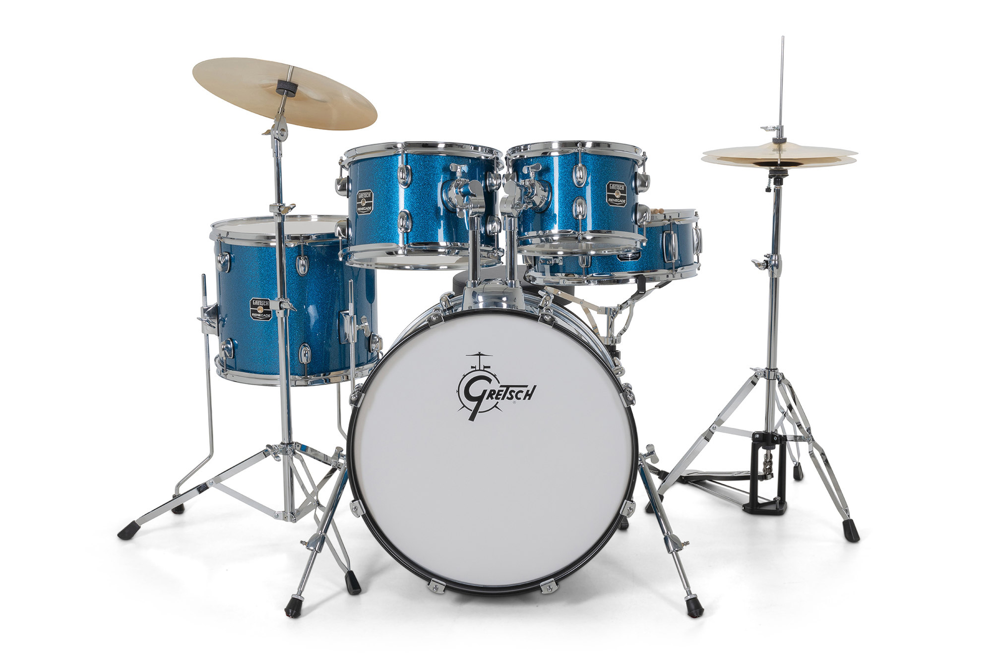 Gretsch Renegade 20'' - 5 FÛts - Blue Sparkle - Batterie Acoustique Fusion - Variation 2