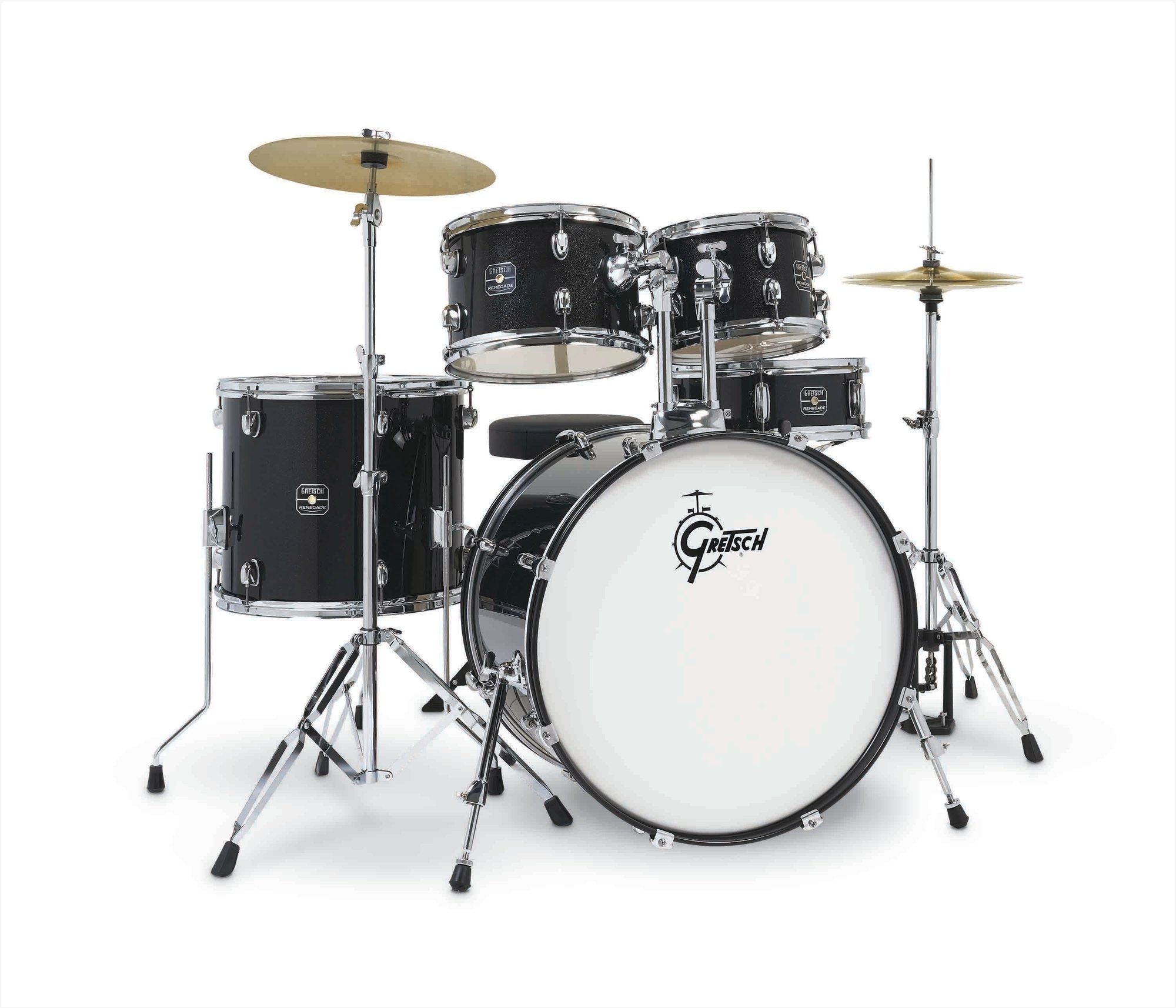 Gretsch Renegade 22'' - 5 FÛts - Black Mist - Batterie Acoustique Rock - Variation 7