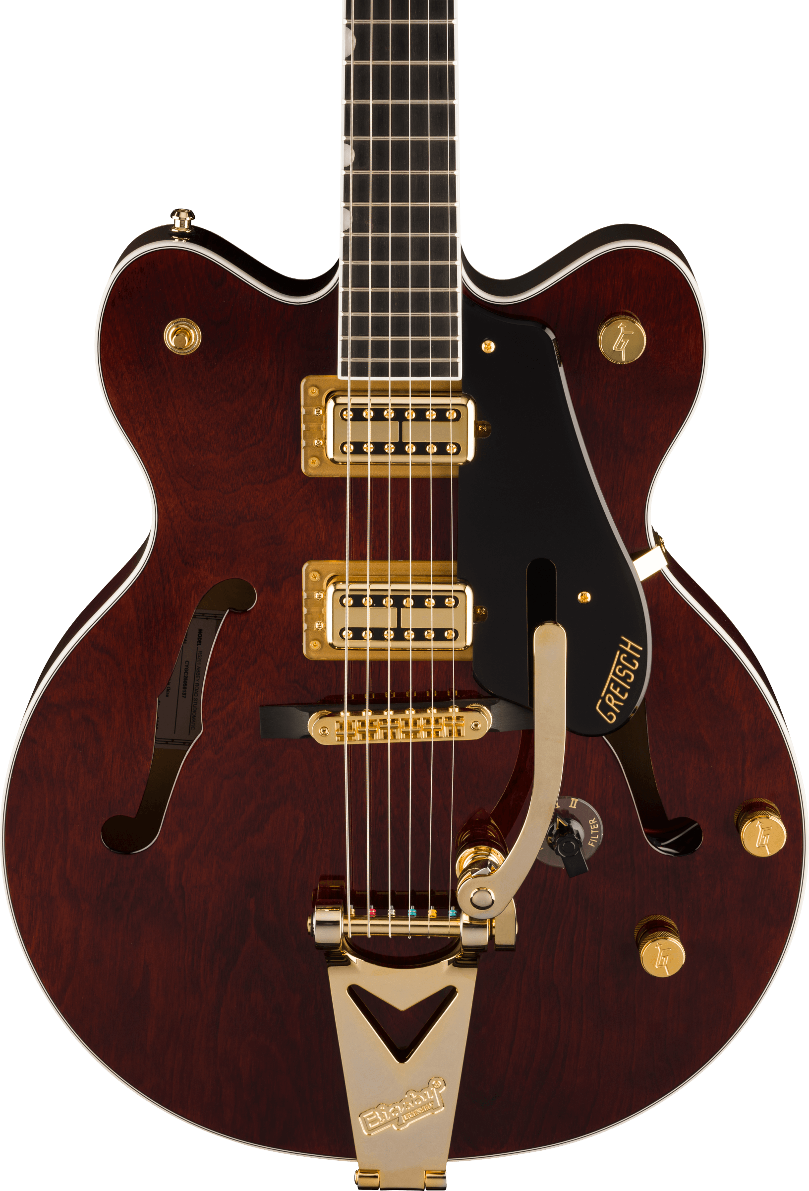 Gretsch Rs201 Studiomatic Abbey Road Ltd 2h Trem Eb - Emb 19/11 - Classic Walnut Stain - Guitare Électrique 1/2 Caisse - Variation 3