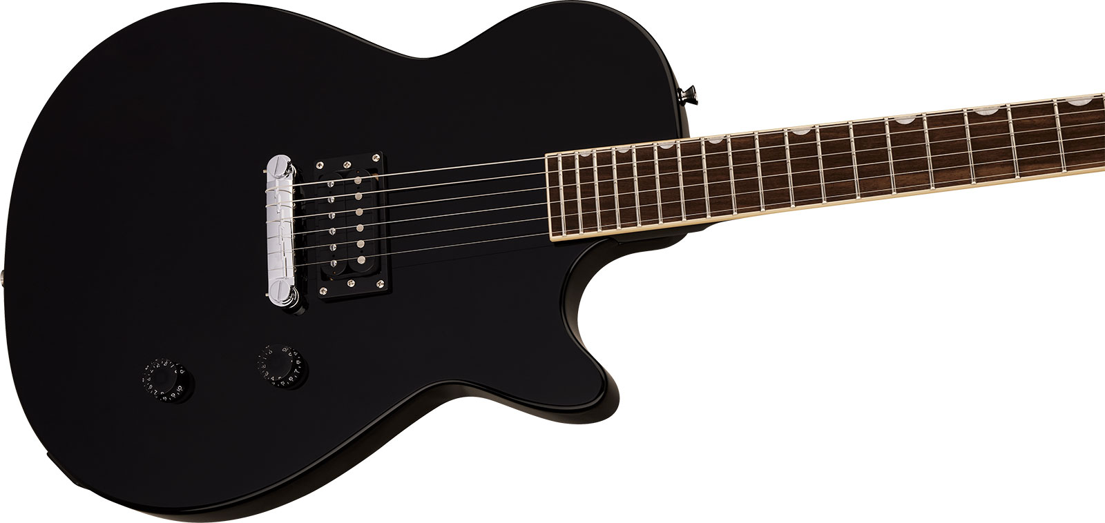 Gretsch Streamliner Jet Club 1h Ht Lau - Jet Black - Guitare Électrique Single Cut - Variation 2