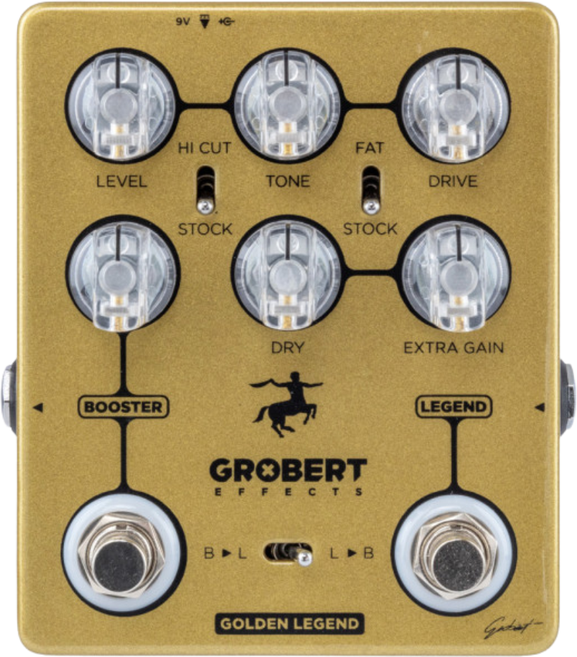 Grobert Effects Golden Legend - PÉdale Overdrive / Distortion / Fuzz - Main picture