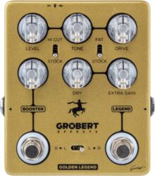 Pédale overdrive / distortion / fuzz Grobert effects GOLDEN LEGEND