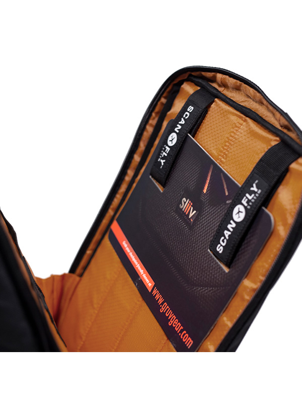 Gruv Gear Club Bag - Sac A Dos Tech Flight-smart - Black-ora - Sac À Dos Publicitaire - Variation 1