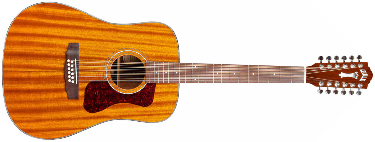 Guild D-1212 Westerly Dreadnought 12c Tout Acajou Rw - Natural - Guitare Acoustique - Main picture