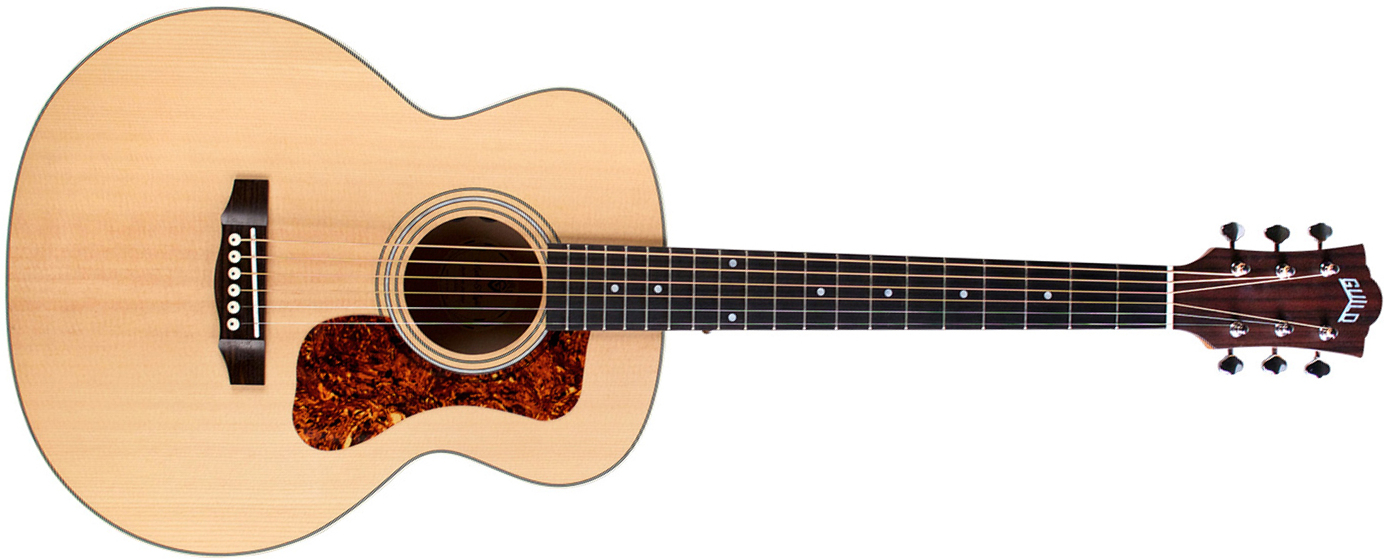Guild Jumbo Junior Flamed Maple Westerly Epicea Erable Pf - Natural - Guitare Electro Acoustique - Main picture
