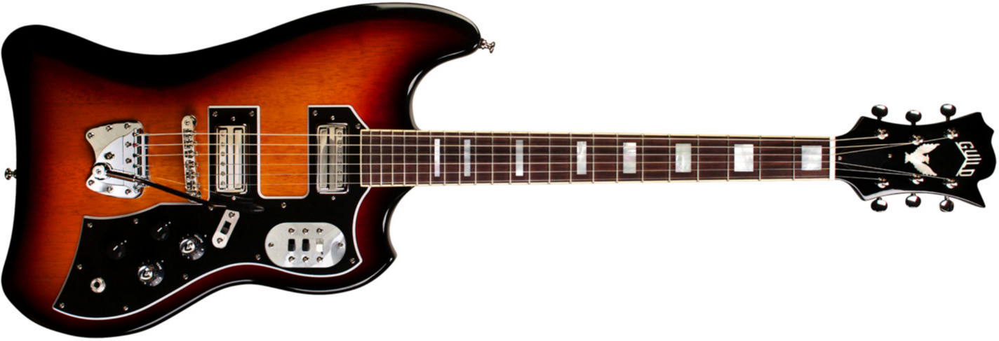 Guild S-200 T-bird - Antique Burst - Guitare Électrique RÉtro Rock - Main picture