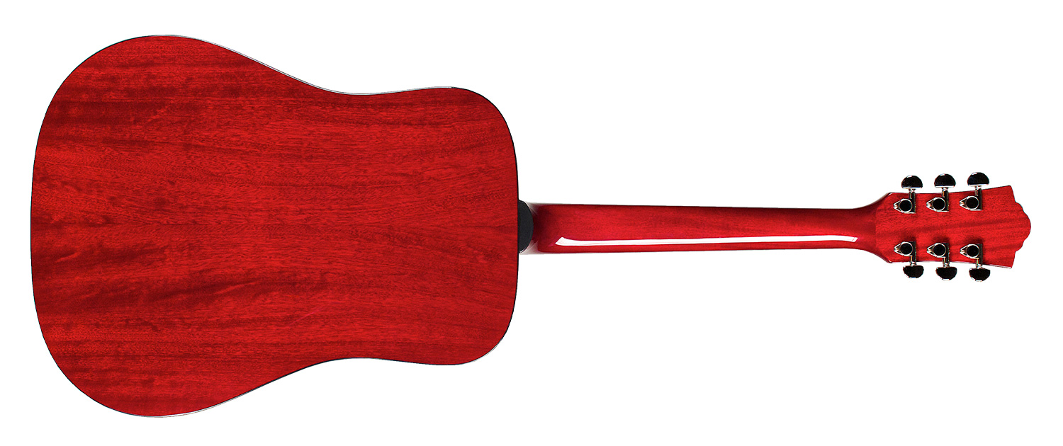 Guild D-120 Westerly Dreadnought Tout Acajou Rw - Cherry Red Gloss - Guitare Acoustique - Variation 3