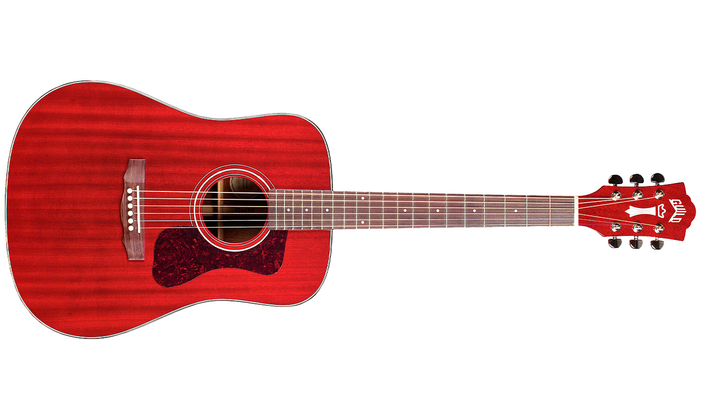 Guild D-120 Westerly Dreadnought Tout Acajou Rw - Cherry Red Gloss - Guitare Acoustique - Variation 1