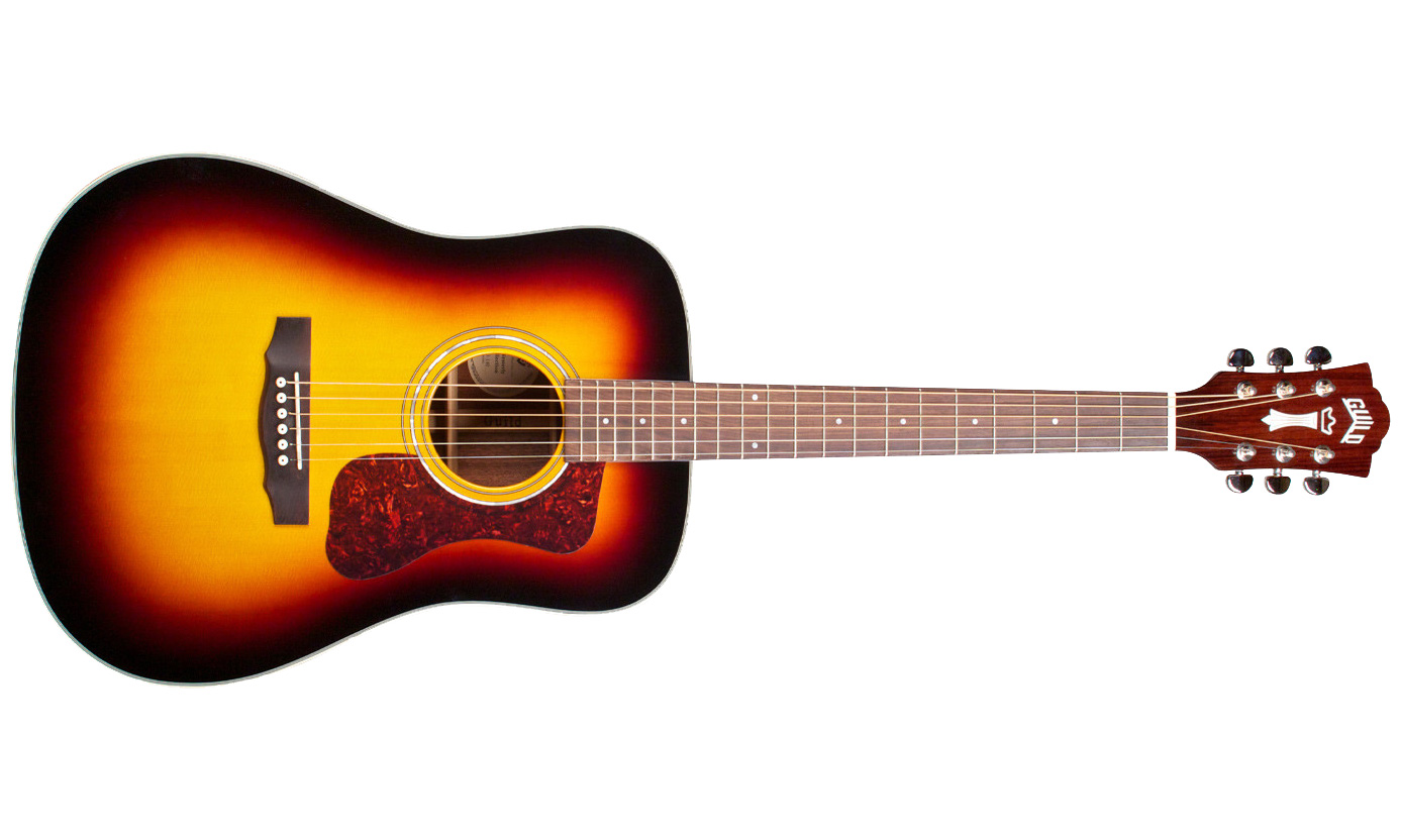 Guild D-140 Westerly Dreadnought Epicea Acajou Rw - Sunburst Gloss - Guitare Acoustique - Variation 1