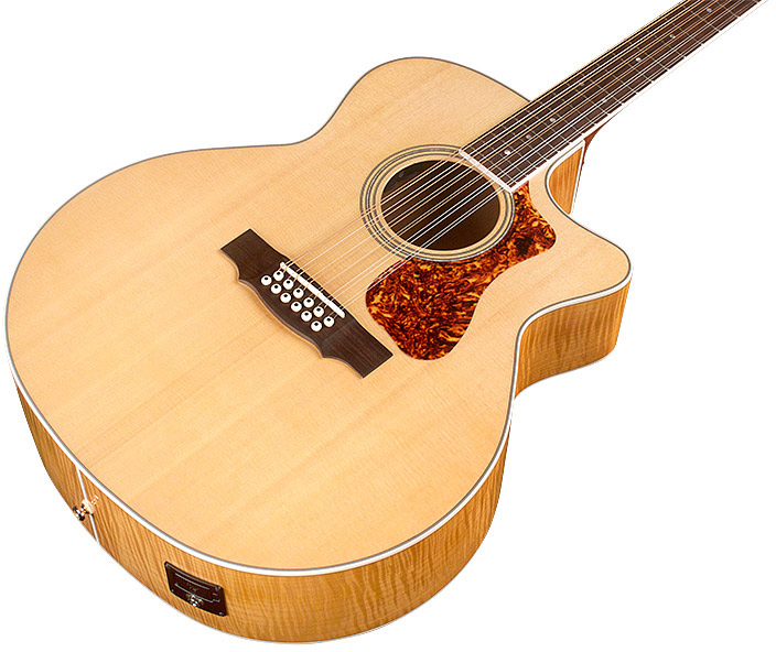 Guild F-2512ce Deluxe Westerly Jumbo Cw 12c Epicea Erable Pf - Blonde - Guitare Electro Acoustique - Variation 2