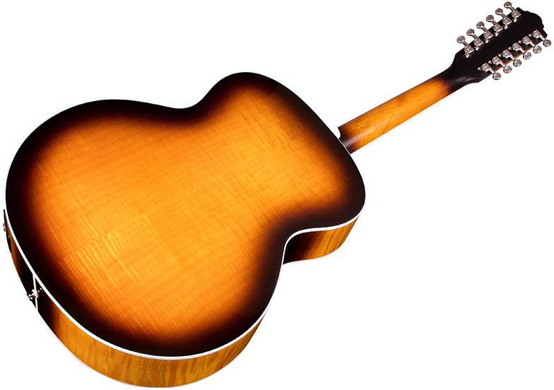 Guild F-2512e Deluxe Westerly Jumbo 12c Epicea Erable Pf - Antique Sunburst - Guitare Electro Acoustique - Variation 3