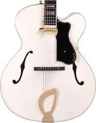 Guitare électrique 1/2 caisse Guild A-150 Savoy Special +Case - Snowcrest white