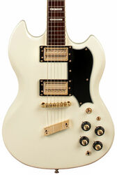 Guitare électrique signature Guild Newark St. Kim Thayil Polara - vintage white