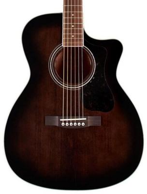 Guitare electro acoustique Guild Westerly OM-260CE Deluxe Flamed Mahogany - Transparent black burst