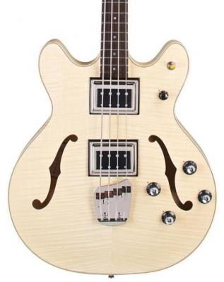 Basse électrique 1/2 caisse Guild Starfire Bass II Flamed Maple Newark St. Collection - Natural