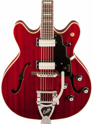 Guitare électrique 1/2 caisse Guild Starfire V Bigsby - Cherry red