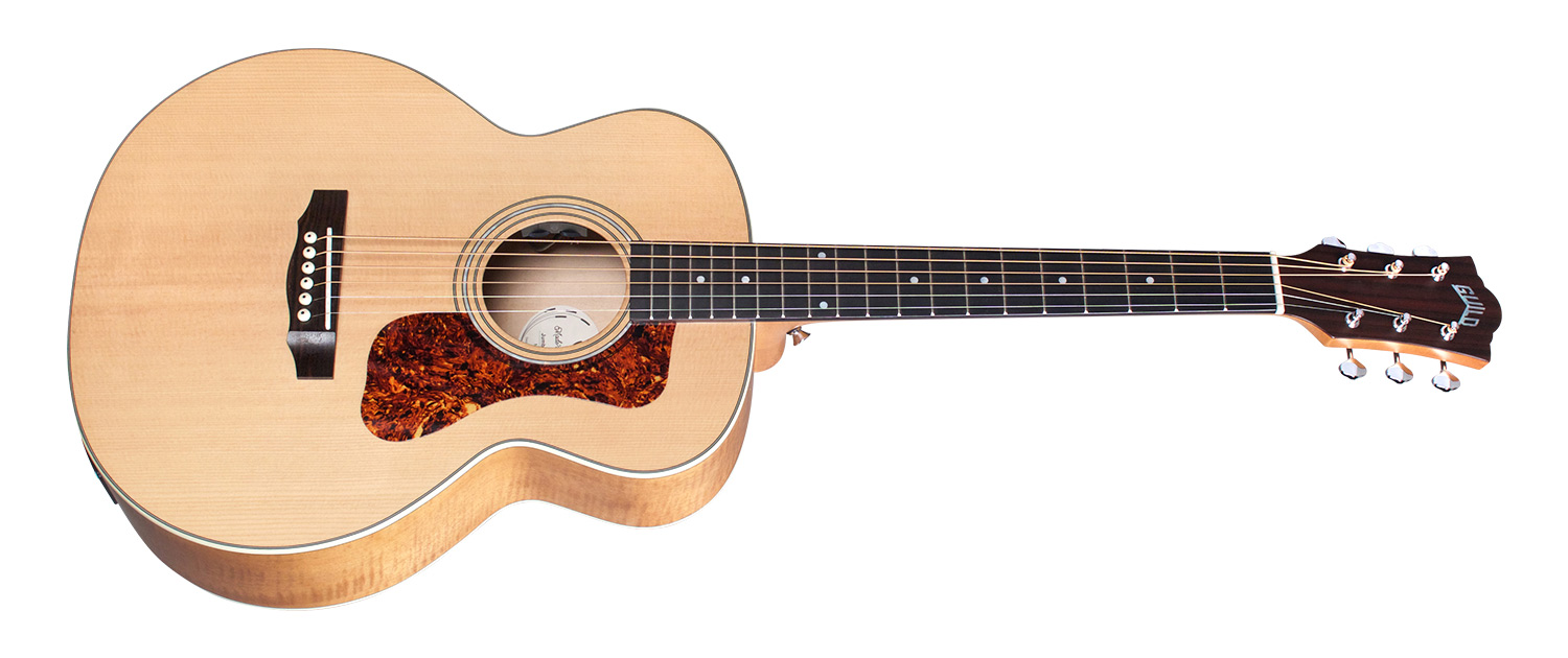 Guild Jumbo Junior Flamed Maple Westerly Epicea Erable Pf - Natural - Guitare Electro Acoustique - Variation 1