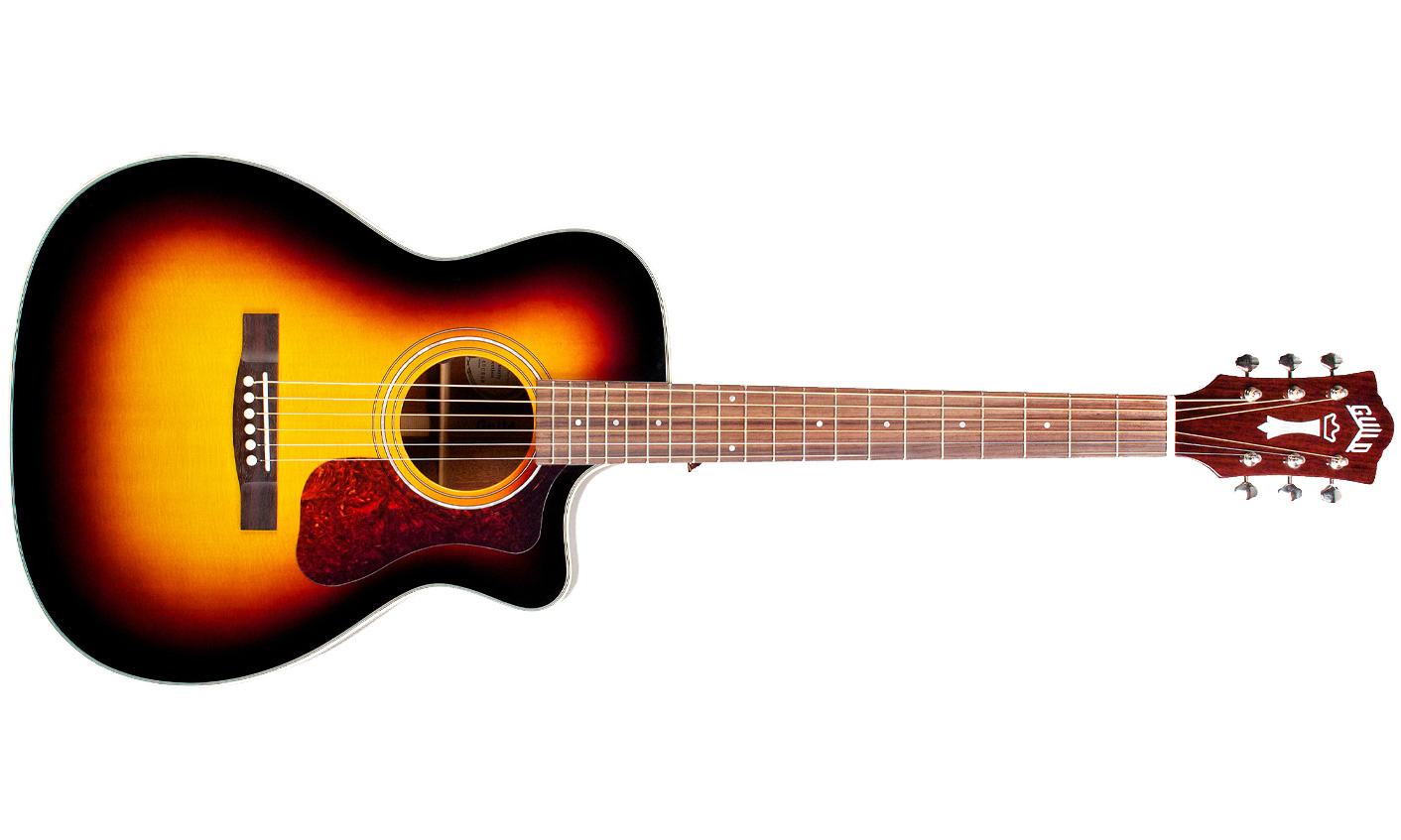 Guild Om-140ce Westerly Orchestra Cw Epicea Acajou Rw +housse - Sunburst - Guitare Electro Acoustique - Variation 1