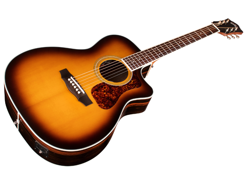 Guild Om-260ce Deluxe Westerly Orchestra Cw Epicea Ebene Pf - Antique Burst - Guitare Electro Acoustique - Variation 2