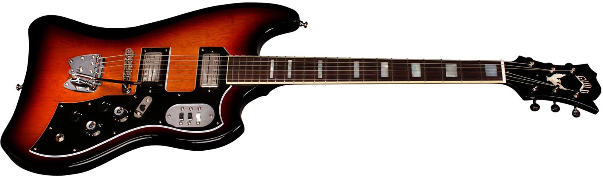 Guild S-200 T-bird - Antique Burst - Guitare Électrique RÉtro Rock - Variation 1