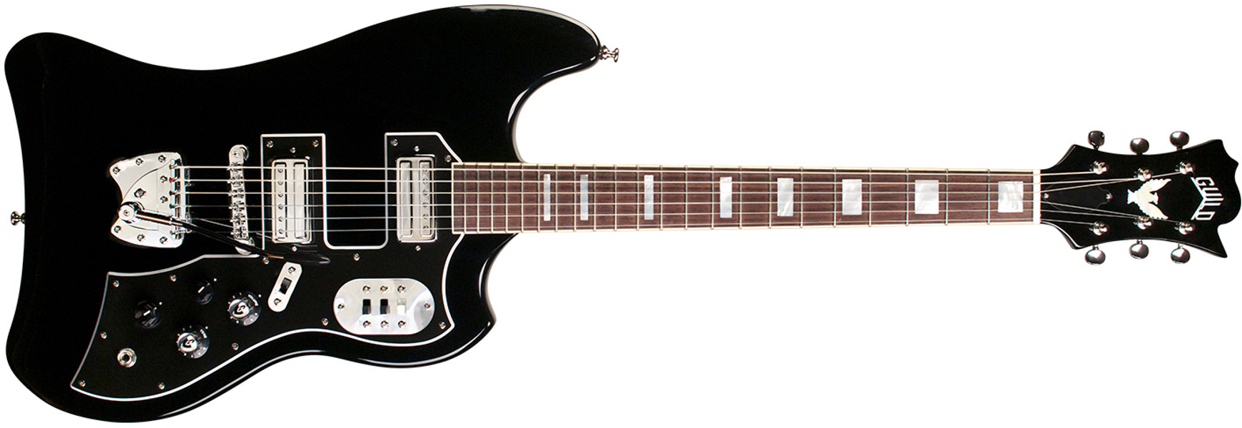 Guild S-200 T-bird - Noir - Guitare Électrique RÉtro Rock - Variation 1