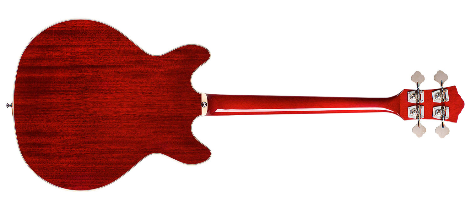 Guild Starfire Bass I Newark St Collection Rw - Cherry Red - Basse Électrique 1/2 Caisse - Variation 1