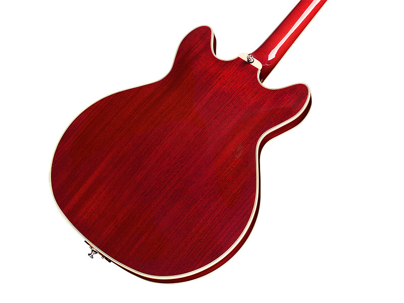 Guild Starfire Bass I Newark St Collection Rw - Cherry Red - Basse Électrique 1/2 Caisse - Variation 3