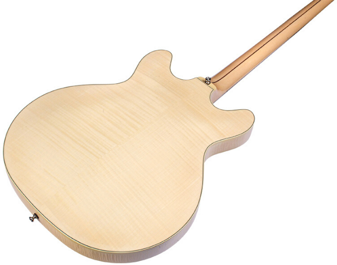 Guild Starfire Bass Ii Flamed Maple Newark St Collection Rw - Natural - Basse Électrique 1/2 Caisse - Variation 3
