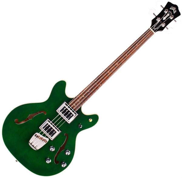 Basse électrique 1/2 caisse Guild Starfire II Bass Newark St. Collection - Emerald green