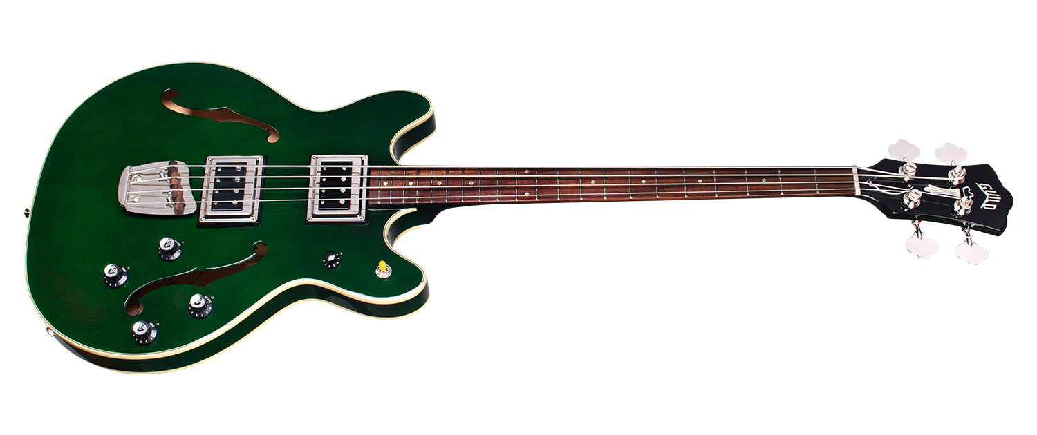 Guild Starfire Bass Ii Newark St Collection Rw - Emerald Green - Basse Électrique 1/2 Caisse - Variation 1